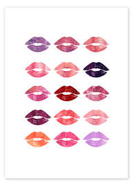 Wall print Lipsticks - Mod Pop Deco