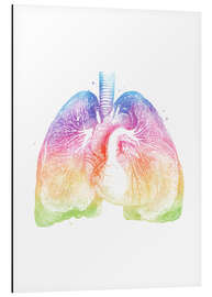 Magnettafel Regenbogen-Lungen