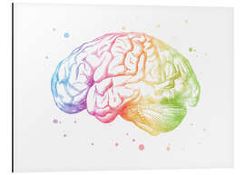 Magnettafel Regenbogen-Gehirn