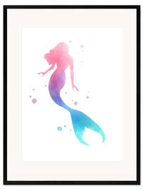 Plakat artystyczny premium w ramie Mermaid II