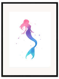 Plakat artystyczny premium w ramie Mermaid III