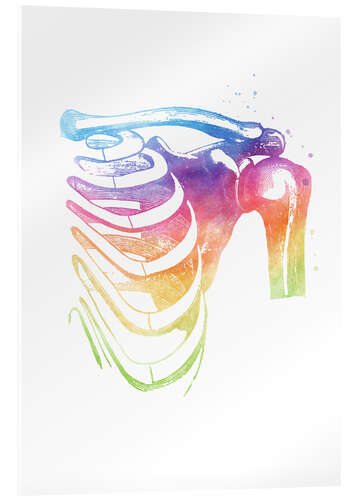 Obraz na szkle akrylowym Rainbow shoulders