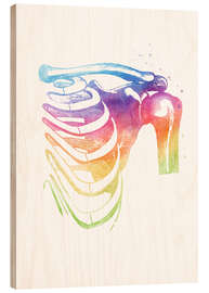 Quadro de madeira Rainbow shoulders - Mod Pop Deco