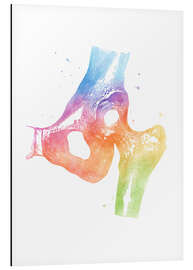 Magnettafel Regenbogen-Hüftknochen