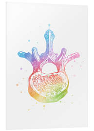 Foam board print Rainbow swirl