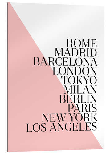 Galleritryck Metropolises Pink