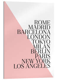 Gallery print Metropolises Pink