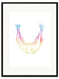 Impresión de arte enmarcada Arco iris de la mandíbula inferior