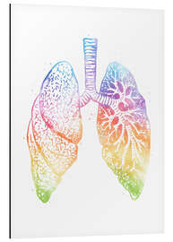 Magnettafel Regenbogen-Lunge