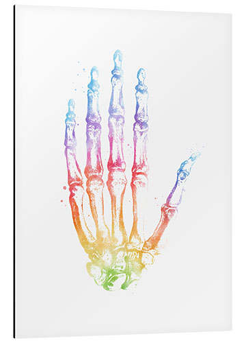 Alumiinitaulu Rainbow hand bones