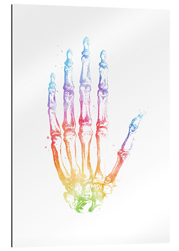 Gallery print Rainbow hand bones