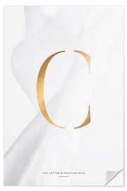 Selvklebende plakat GOLD LETTER COLLECTION C