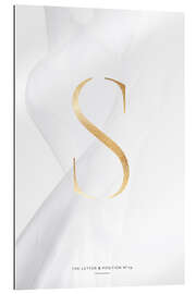 Quadro em plexi-alumínio GOLD LETTER COLLECTION S