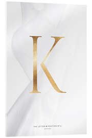 Acrylic print GOLD LETTER COLLECTION K