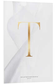 Foam board print GOLD LETTER COLLECTION T