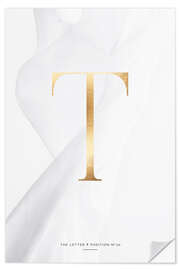 Autocolante decorativo GOLD LETTER COLLECTION T