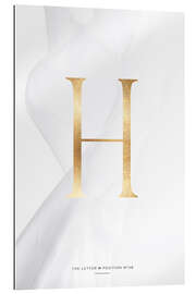 Quadro em plexi-alumínio GOLD LETTER COLLECTION H