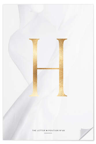 Wandsticker GOLD LETTER COLLECTION H