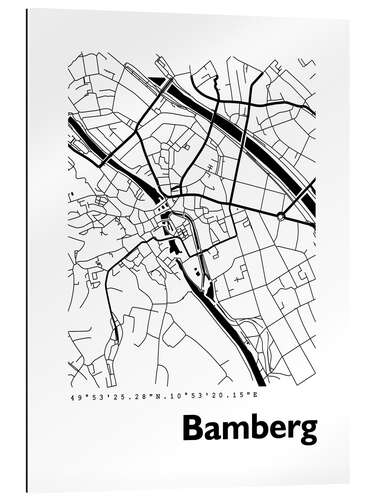 Galleriprint City map of Bamberg