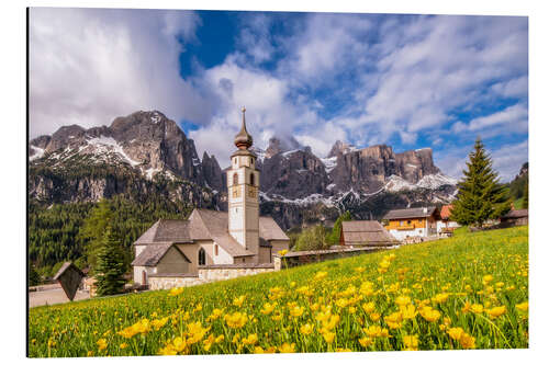 Aluminium print Spring in the Dolomites