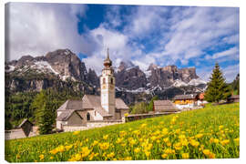 Canvas print Spring in the Dolomites