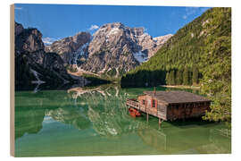 Holzbild Pragser Wildsee Südtirol V