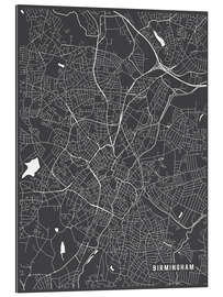 Gallery print Birmingham England Map