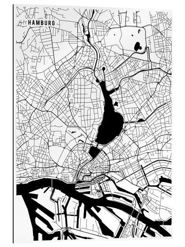 Galleriprint Hamburg Germany Map