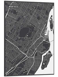 Magnettafel Montreal Kanada Karte