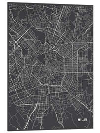 Gallery print Milan Italy Map