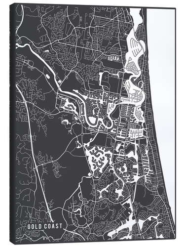 Canvastavla Gold Coast Australia Map