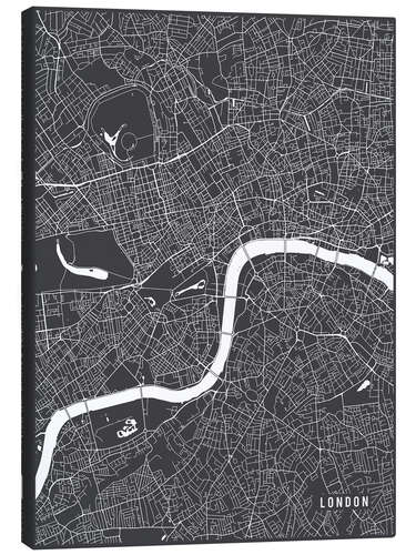 Canvas print London England Map