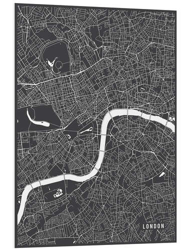 PVC-tavla London England Map