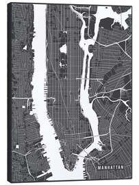 Canvas print New York USA Map