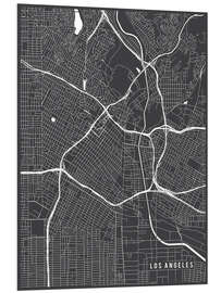 Tableau en PVC Carte de Los Angeles, États-Unis