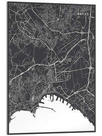 Cuadro de metacrilato Naples Italy Map