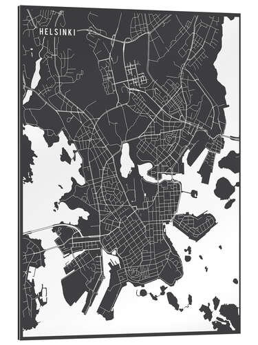 Gallery print Helsinki Finland Map