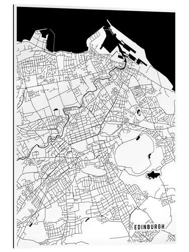 Gallery print Edinburgh Scotland Map