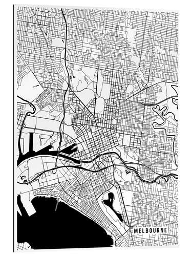 Galleritryk Melbourne Australia Map