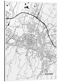 Magnettafel Bologna Italien Karte