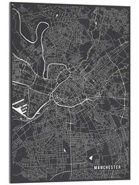 Cuadro de metacrilato Manchester England Map