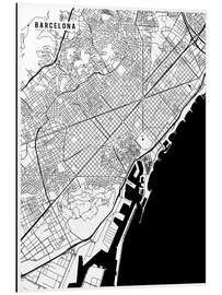 Magnettafel Barcelona, Spanien Karte II