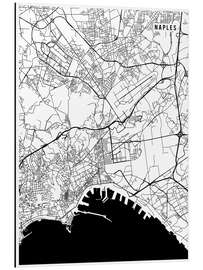 Magnettafel Neapel Italien Karte