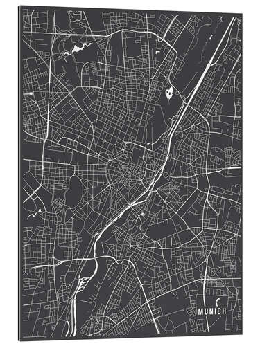 Gallery print Munich Germany Map