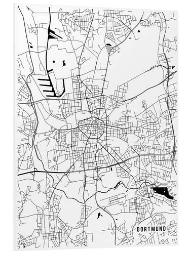 Stampa su PVC Dortmund Germany Map