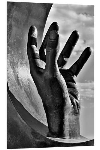 Obraz na PCV Gripping hand in black and white