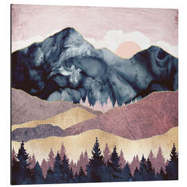 Magnettafel Mavenfarbige Landschaft