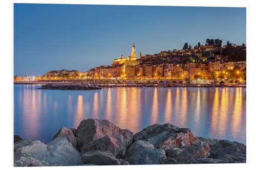 PVC print Menton on the Côte d'Azur, France