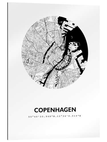 Gallery print City map of Copenhagen V