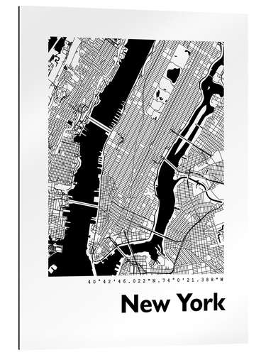 Gallery print City map of New York